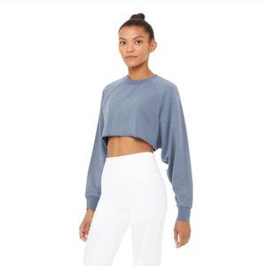 ALO YOGA Blue Double Take Pullover - XSmall